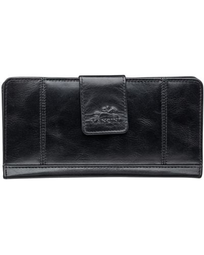 Mancini Casablanca Collection Clutch Wallet - Black