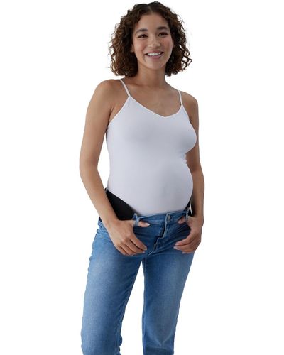 Ingrid & Isabel Maternity Seamless Cami - Blue