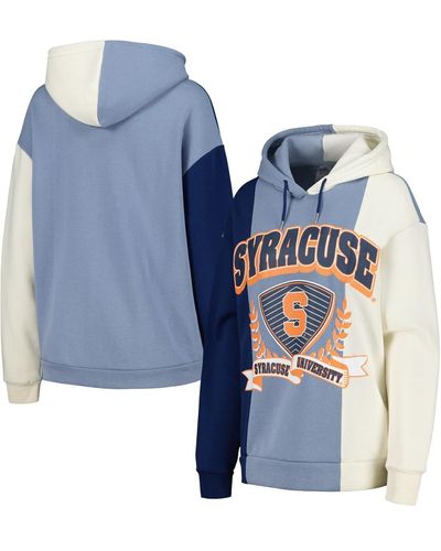 Gameday Couture Syracuse Orange Hall Of Fame Colorblock Pullover Hoodie - Blue