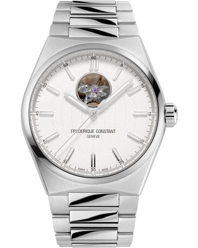 Frederique Constant Swiss Automatic Highlife Stainless Steel Bracelet Watch 41mm - Gray