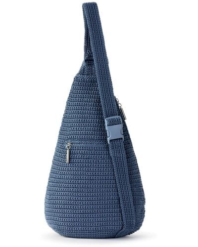 The Sak Geo Crochet Sling Backpack - Black