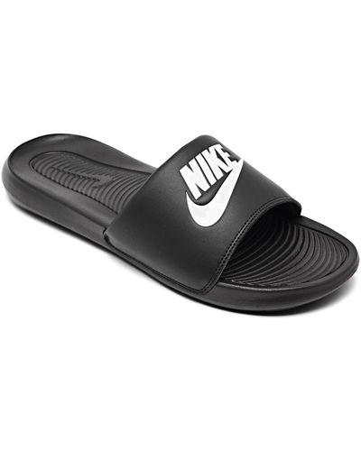 Nike Victori One Slide Sandals From Finish Line - Black