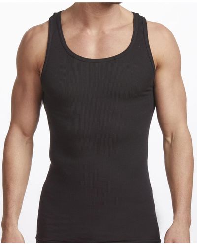 Stanfield's Premium Cotton 2 Pack Tank Top - Black