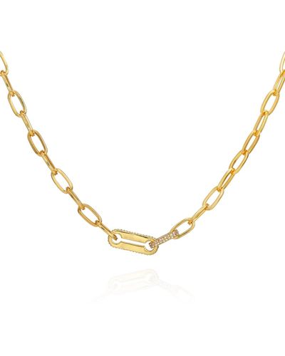 Vince Camuto Tone Link Chain Necklace - Metallic