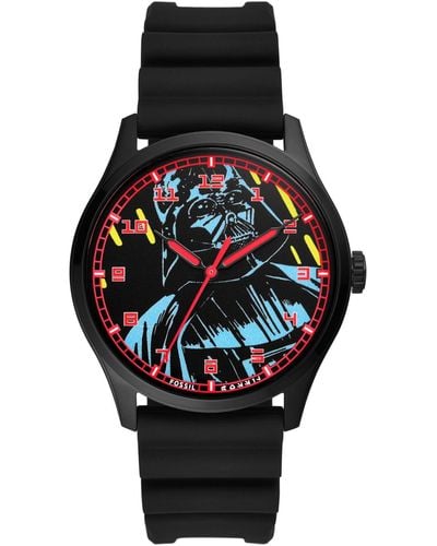 Fossil Special Edition Star Wars Darth Vader Three-hand Silicone Watch - Black