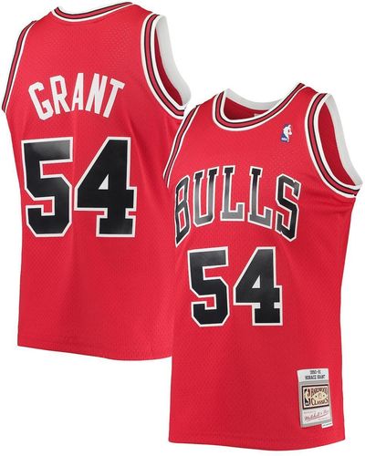 Mitchell & Ness Horace Grant Chicago Bulls 1990-91 Throwback Dark Swingman Jersey - Red