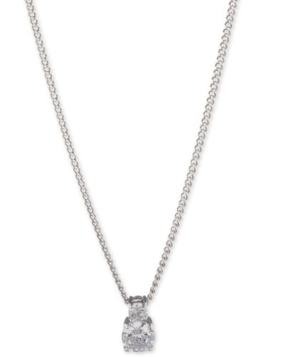 Givenchy Crystal Pendant Necklace - Metallic