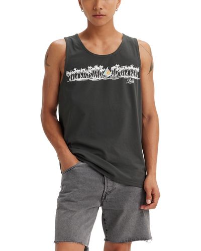 Levi's Relaxed-fit Sailboat Graphic Tank - Gray