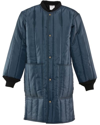 Refrigiwear Econo-tuff Frock Liner Warm Lightweight Insulated Workwear Coat - Blue