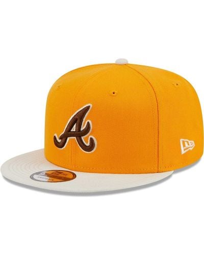 KTZ Atlanta Braves Tiramisu 9fifty Snapback Hat - Orange