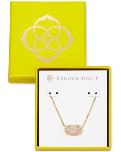Kendra Scott 14k Gold-plated Mother-of-pearl Pendant Necklace - Yellow