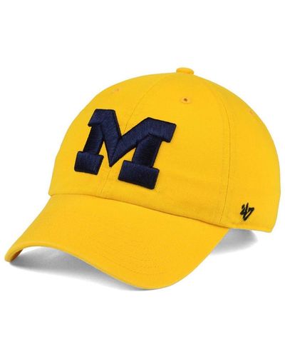 '47 Michigan Wolverines Clean Up Adjustable Hat - Yellow