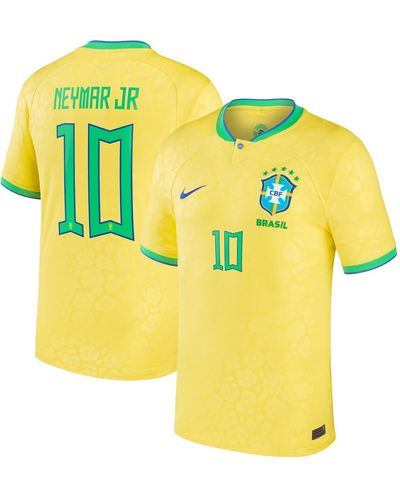 Nike Neymar Jr. Brazil National Team 2022/23 Home Breathe Stadium Replica Player Jersey - Yellow