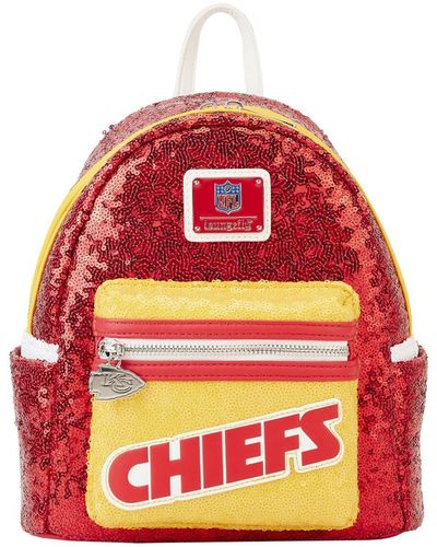 Loungefly And Kansas City Chiefs Sequin Mini Backpack - Red