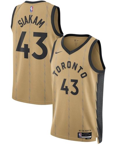 Nike And Pascal Siakam Toronto Raptors 2023/24 Swingman Jersey - Metallic