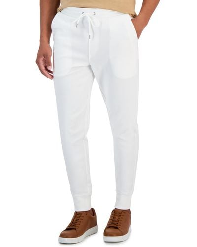 Michael Kors Comfort-fit Double-knit Piqué Sweatpants - White