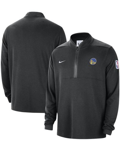 Nike Golden State Warriors Authentic Performance Half-zip Jacket - Black