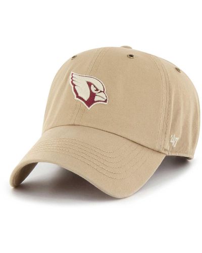 '47 Arizona Cardinals Overton Clean Up Adjustable Hat - Natural