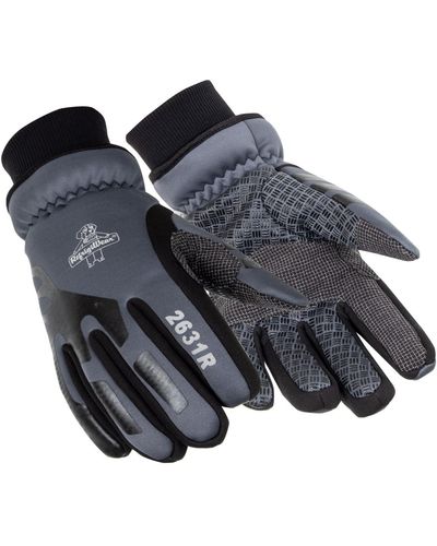 Refrigiwear Insulated Lined Softshell Gloves - Gray