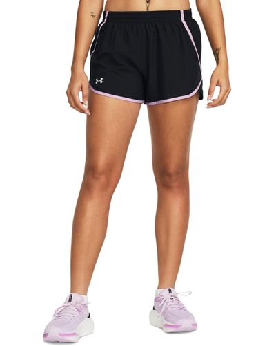 Under Armour Fly By Mesh-panel Running Shorts - Blue
