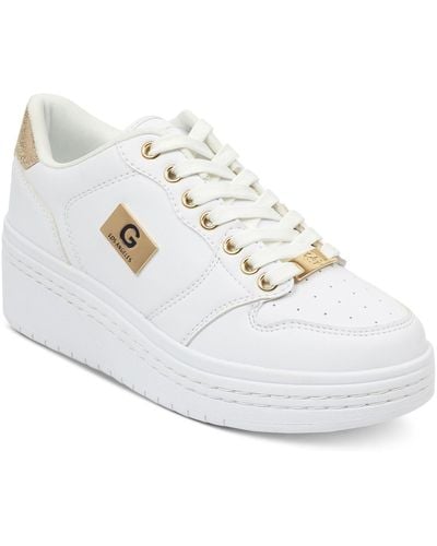G by Guess Gbg Los Angeles Rigster Wedge Sneakers - White