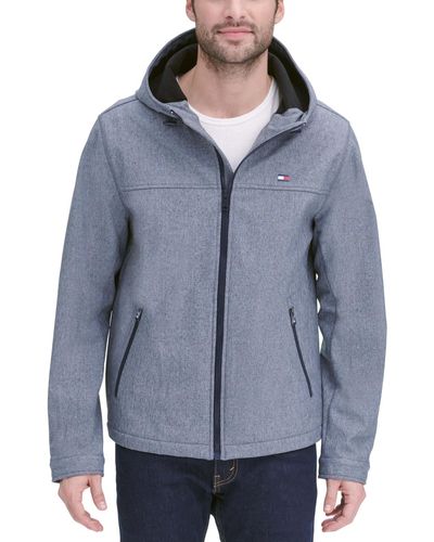 Tommy Hilfiger Hooded Soft-shell Jacket - Gray