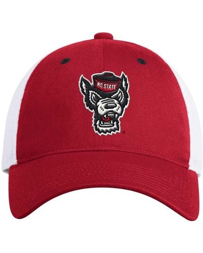 adidas Red Nc State Wolfpack Mascot Slouch Trucker Adjustable Hat