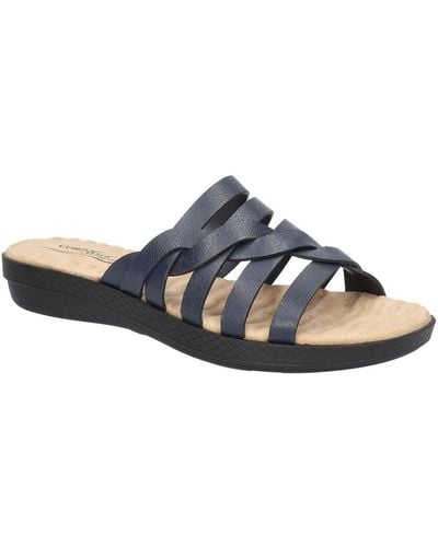 Easy Street Comfort Wave Sheri Slide Sandals - Blue