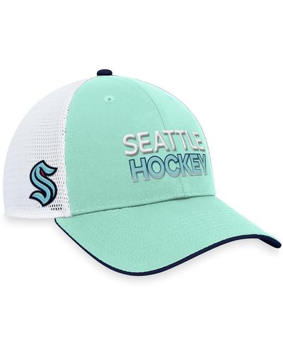 Fanatics Seattle Kraken Authentic Pro Rink Trucker Adjustable Hat - Green