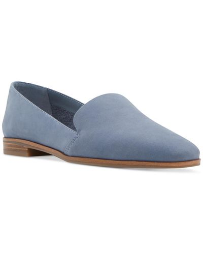 ALDO Veadith Almond Toe Slip-on Flat Loafers - Blue