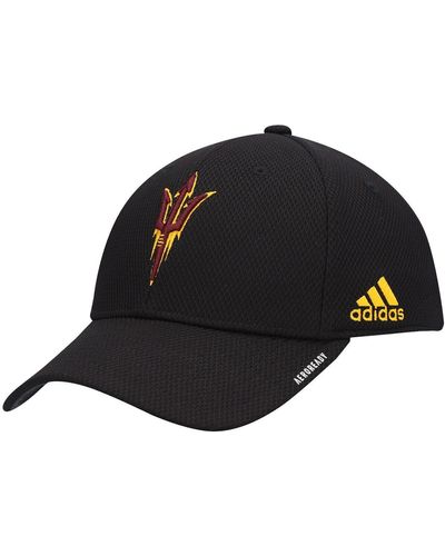 adidas Arizona State Sun Devils 2021 Sideline Coaches Aeroready Flex Hat - Black