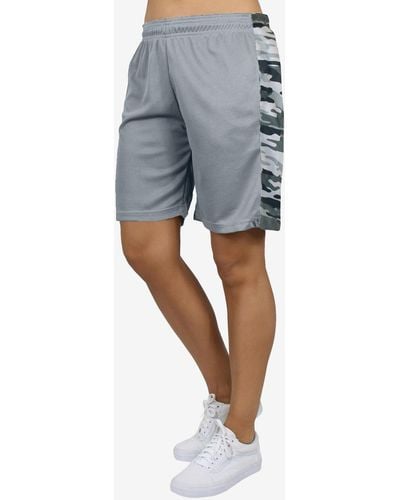 Galaxy By Harvic Loose Fit Quick Dry Mesh Shorts - Metallic