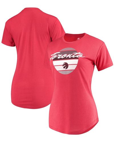 Sportiqe Toronto Raptors Phoebe Super Soft Tri-blend T-shirt - Red