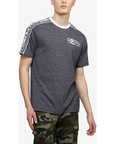 Ecko' Unltd Short Sleeves Tripiped T-shirt - Gray