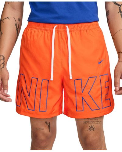 Nike Sportswear Woven Flow Shorts - Orange