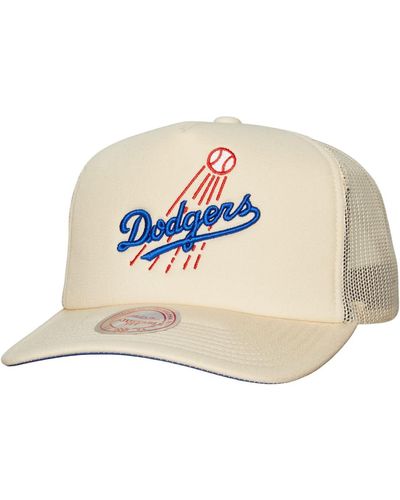 Mitchell & Ness Los Angeles Dodgers Cooperstown Collection Evergreen Adjustable Trucker Hat - White