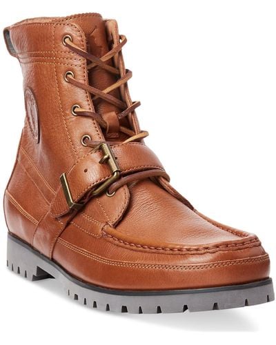 Polo Ralph Lauren Ranger Tumbled Leather Boot - Brown