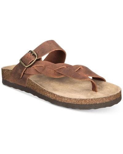 White Mountain Crawford Footbed Sandals - Brown
