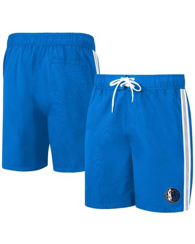 G-III 4Her by Carl Banks Dallas Mavericks Sand Beach Volley Swim Shorts - Blue