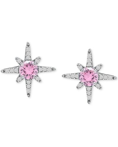 Giani Bernini Cubic Zirconia Celestial Star Stud Earrings - Pink
