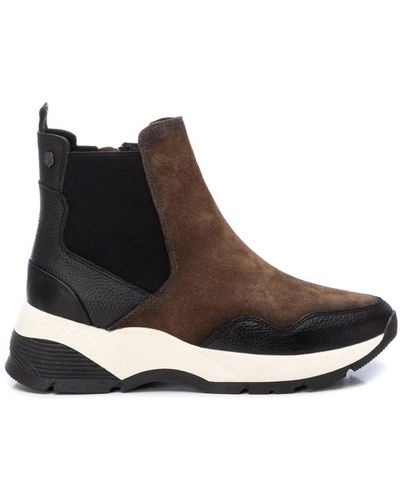 Xti Carmela Casual Booties By - Brown