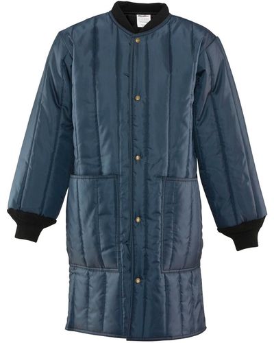 Refrigiwear Big & Tall Econo-tuff Frock Liner Warm Lightweight Insulated Workwear Coat - Blue