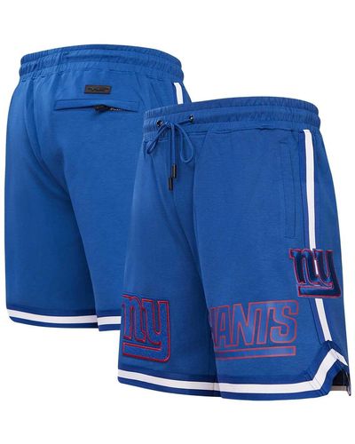 Pro Standard New York Giants Classic Chenille Shorts - Blue
