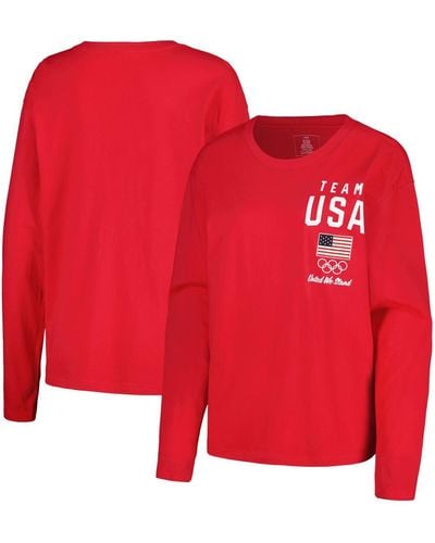Outerstuff Team Usa Long Sleeve T-shirt - Red