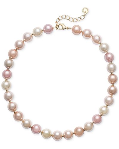 Charter Club Imitation Pearl Collar Necklace - Natural