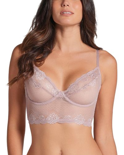 Leonisa All Sheer Lace Bustier Bra - Brown