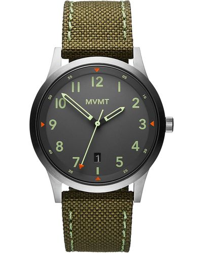 MVMT Field Nylon Strap Watch 41mm - Green