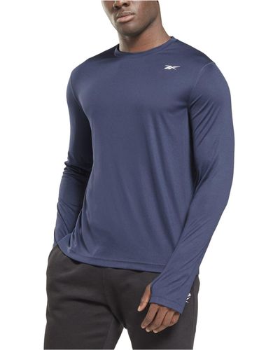Reebok Classic Fit Long-sleeve Training Tech T-shirt - Blue