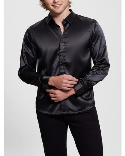 Guess Regal Long Sleeve Shirt - Black