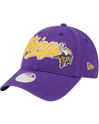 KTZ Minnesota Vikings Cheer 9forty Adjustable Hat - Purple